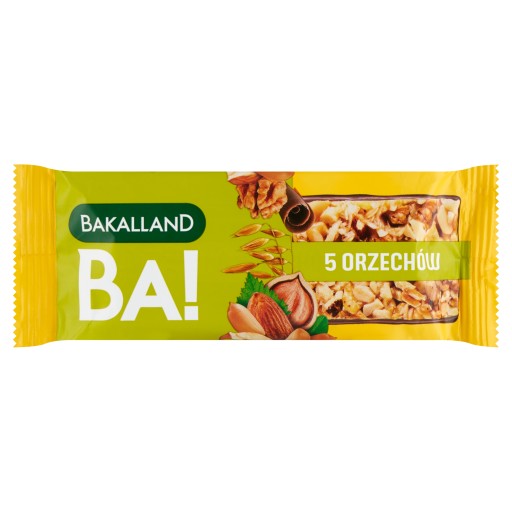 BAKALLAND BA! Oriešková cereálna tyčinka 40 g