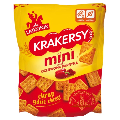 Lajkonik Mini krekry červená paprika 100g