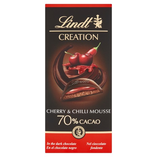 Lindt Creation Tmavá čokoláda 70% cherry chilli Cherry Chilli Mousse 150g