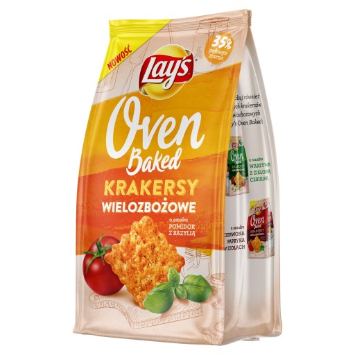 Lay's Oven Baked Crackers Tomato Basil 3x 80g