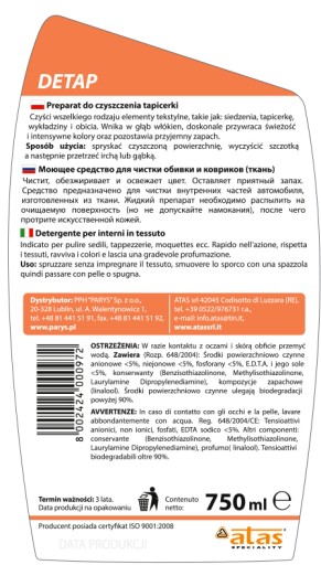 Plak detap čisté čalúnenie 750 ML