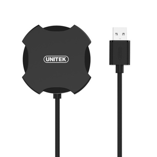 Unitek Y-2178 čierny USB hub pre 4x USB 2.0, malý, Plug&Play