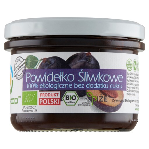 Slivkový lekvár 100% bez pridaného cukru BIO 180g