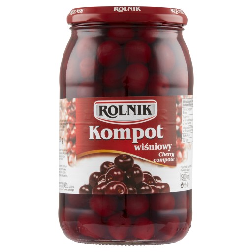 Rolnik Višňový kompót Pasterizovaný výrobok 900ml