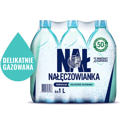 Nałęczowianka, mierne sýtená 6x1l