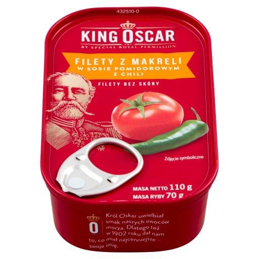 Filety z makrely s čili omáčkou King Oscar 110g