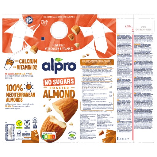 Alpro nesladený mandľový nápoj 1l