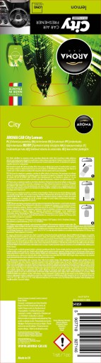 VÔŇA DO AUTA AROMA CAR CITY CARD CITRÓN