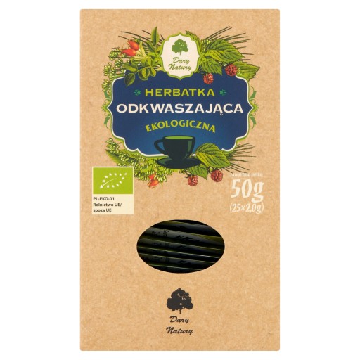 Bio odkysľujúci čaj 25x2g Dary Natury