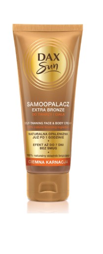 SAMOOPALOVANIE NA TVÁR A TELO S VITAMÍNOM E A MAKADAMIOVÝM OLEJOM DAX SUN BRONZE