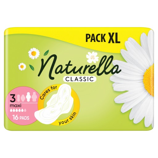 NATURELLA CLASSIC MAXI KRÍDLOVÉ VLOŽKY 16 KS