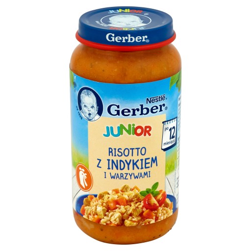Gerber Risotto večera s morčacím mäsom a zeleninou pre deti 250 g