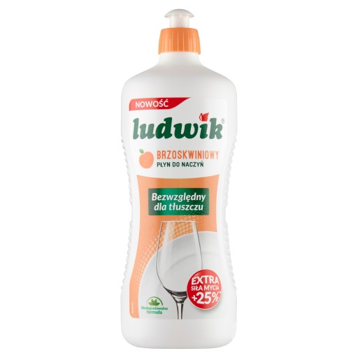 Ludwik - Prostriedok na umývanie riadu, broskyňa - 900 g