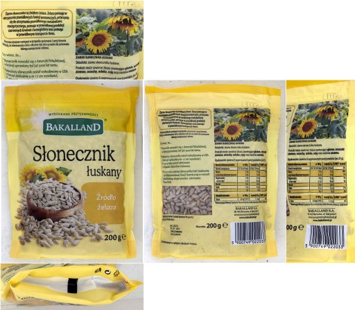 BAKALLAND Slnečnicové semienka lúpané 200 g