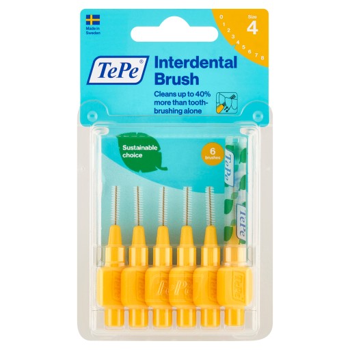 TePe Original medzizubné kefky 0,7 mm, žlté, 6 ks.
