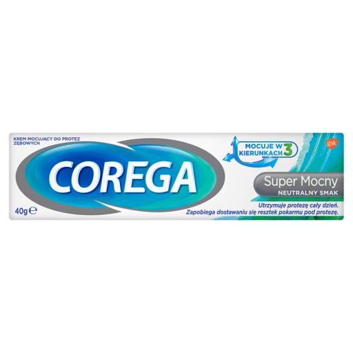 Corega Super lepidlo na zubné protézy s neutrálnou chuťou 40G