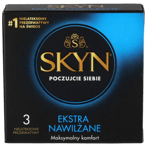 Unimil Skyn Ekstra Moisturized nelatexové kondómy 3 ks