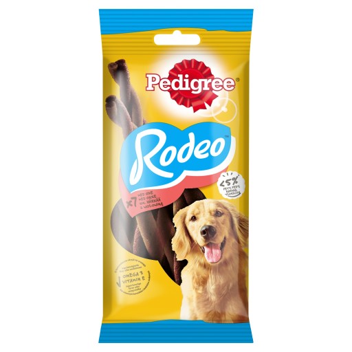 Pedigree Rodeo Karma chutné maškrtné pramene s hovädzím mäsom 122 g