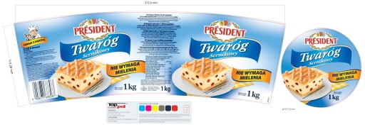 Tvarohový tvarohový koláč v prezidentovom vedierku 1kg