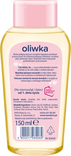 BAMBINO olej pre deti a dojčatá 150ml