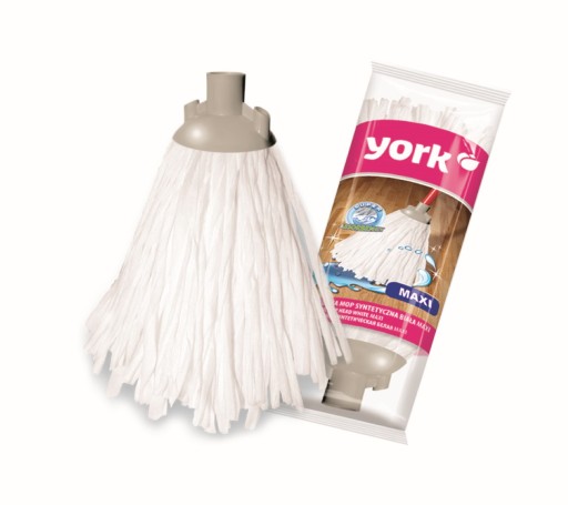 Biela syntetická hlava mopu Maxi YORK 078020 x2