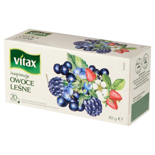 Vitax ovocný čaj - príchuť lesné ovocie - 20tb