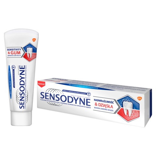 Sensodyne Sensitivity a zubná pasta na ďasná