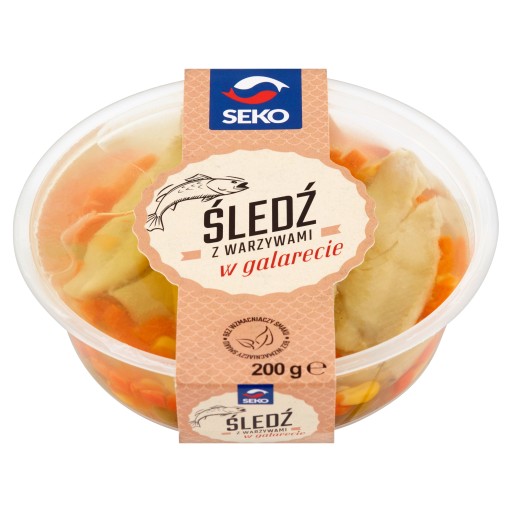 Sleď so zeleninou v želé Seko 200g