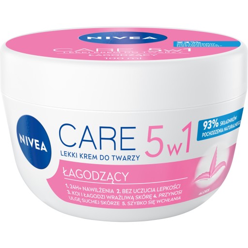 NIVEA CARE 5v1 Hydratačný krém na tvár 100ml