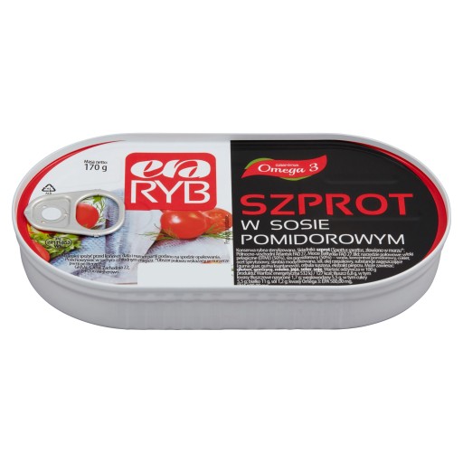 Sterilizované rybie konzervy. Éra rýb 0,17 kg