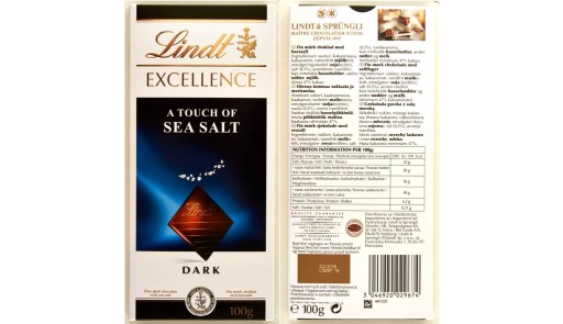 Čokoládová soľ Lindt Excellence 100 g