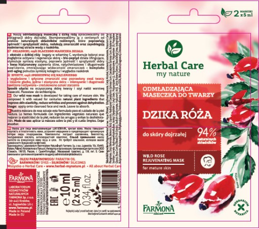 Farmona krémová pleťová maska 10 ml