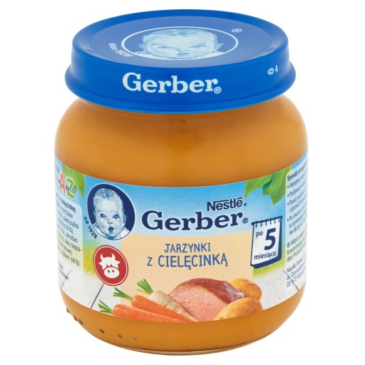 Gerber Obiadek Zelenina s teľacím mäsom 5m po 125g