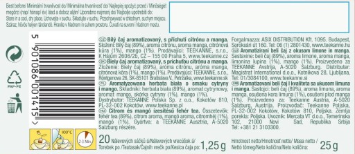 Teekanne World Special Teas Citrus Biely čaj o