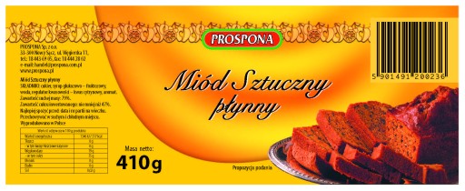 Pro.Tekutý umelý med 410g