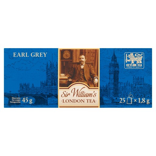 Sir Williams čierny čaj Earl Grey 25x1,8g