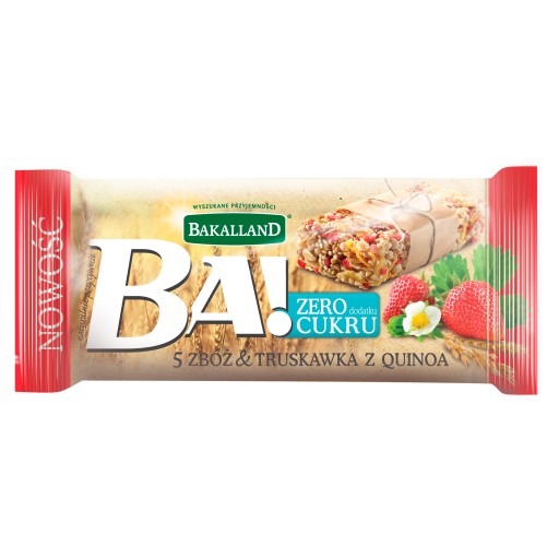 Bakalland Ba! 5 cereálií & jahoda s quinoa Cereálna tyčinka 30 g