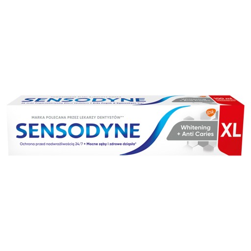Sensodyne Whitening Anti Caries zubná pasta 100 ml XL