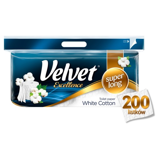VELVET EXCELLENCE TOALETNÝ PAPIER 8KS BIELY ELEG