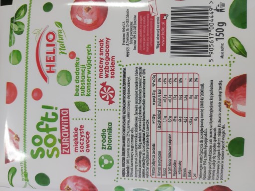 Helio Natura So Soft! Brusnice 150 g