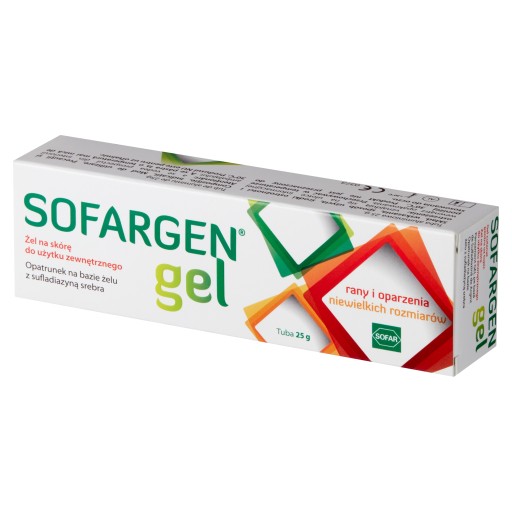 SOFARGEN GÉLOVÝ OBLIEK NA RANY SO STRIEBROM AG