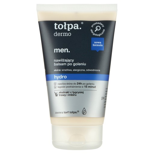 Hydratačný pánsky balzam po holení upokojujúci podráždenie TOŁPA 100 ml