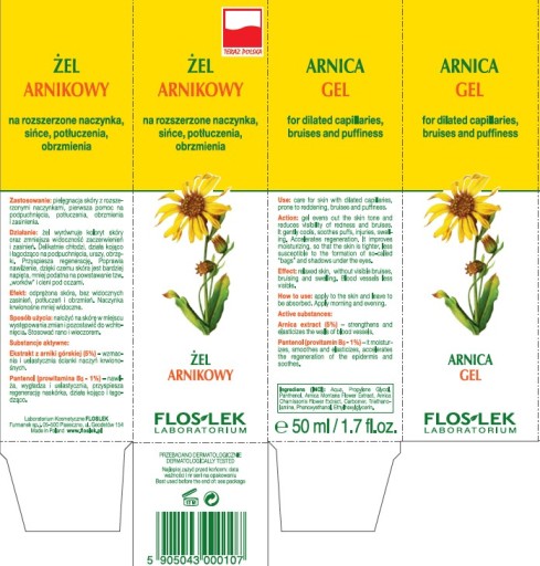 Flos-Lek arnikový gél na modriny 50 ml 150 g