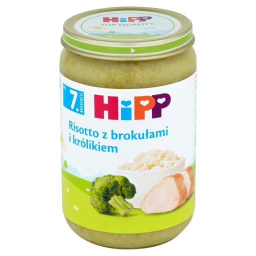 HiPP Rizoto s brokolicou a králikom po 7 mesiacoch 220 g
