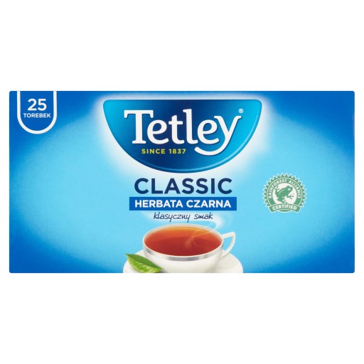 Čierny čaj v sáčkoch Tetley Classic 50 ks