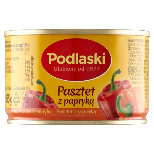 DRŠANÁ PAŠKÁTKA PODLAŠKÁ S PAPRIKOU 155G