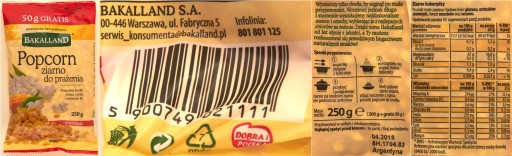 Bakalland praženie zŕn 250 g