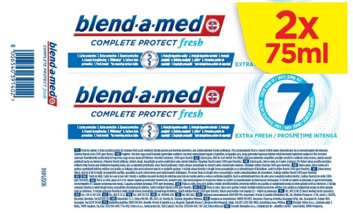 Zubné pasty Blend-a-med Complete Protect 7 Extra Fresh 2x75ml