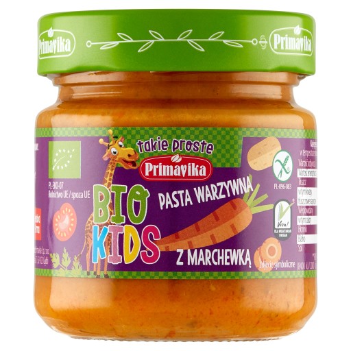 Zeleninová pasta s mrkvou BIO KIDS 160 g