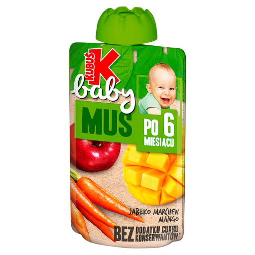 Kubuś Baby Mousse po 6 mesiacoch jablko mrkva mango 100g